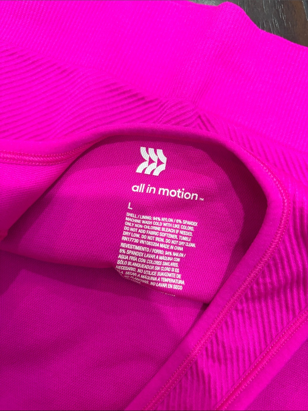 Women’s Large Crop Tank Top - Hot Pink - Work out - Picture 3 of 3